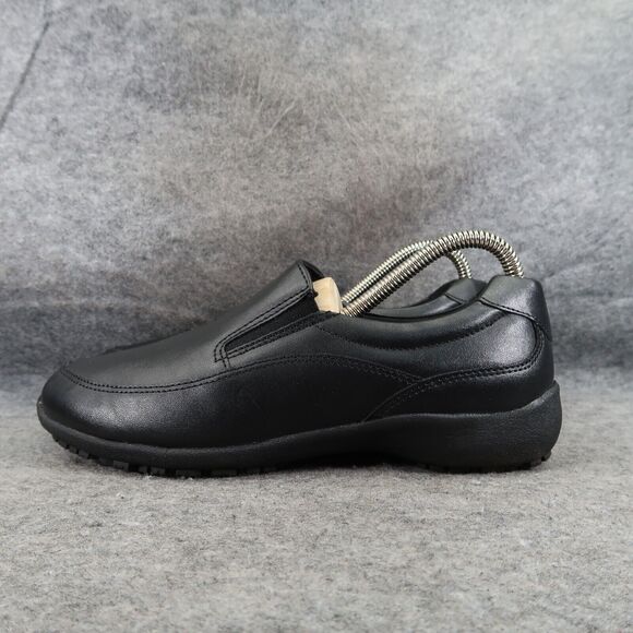safeTstep Shoes Womens 8 Slip On Clog Work Comfort Uniform Slip Resistant Black - Picture 3 of 14